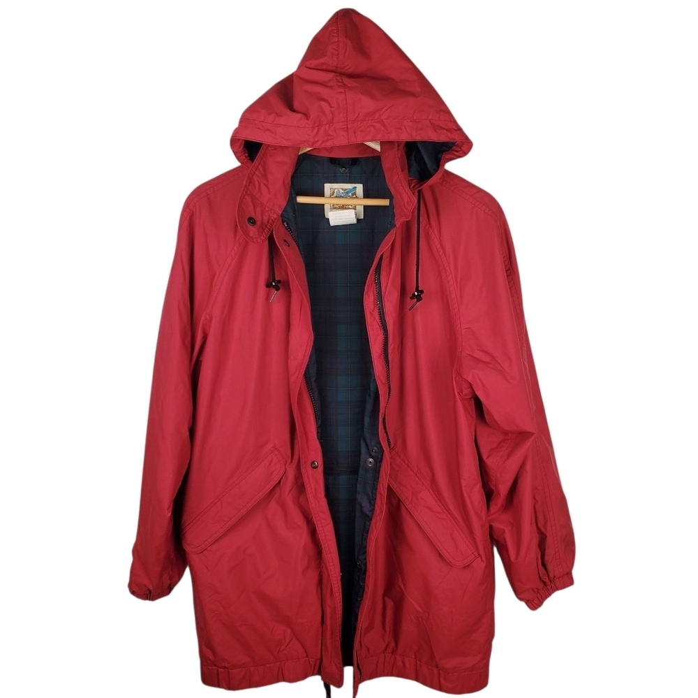 TravelSmith Red Hooded Jacket